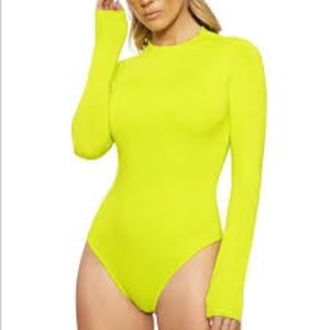 Naked Wardrobe Bodysuit - Lime (L)